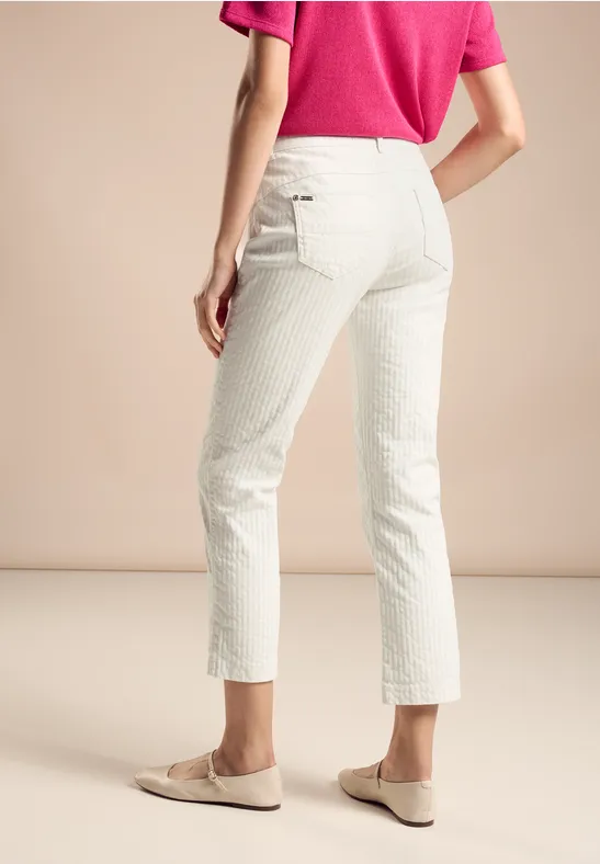 Street One Gestreifte Casual Fit Hose - Style YULIUS