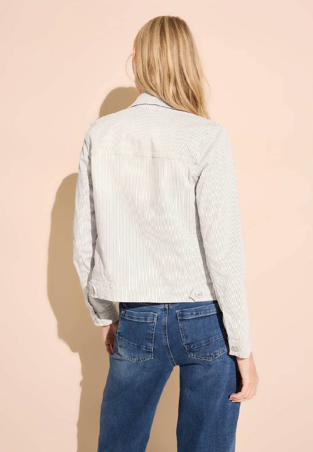 Street One Gestreifte Jeansjacke