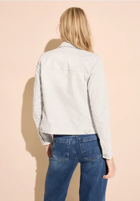 Street One Gestreifte Jeansjacke