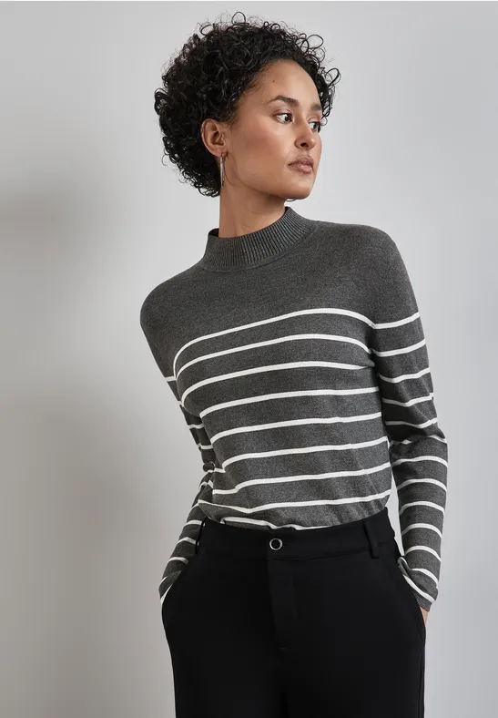 Street One Gestreifter Basic Pullover