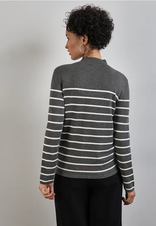 Street One Gestreifter Basic Pullover