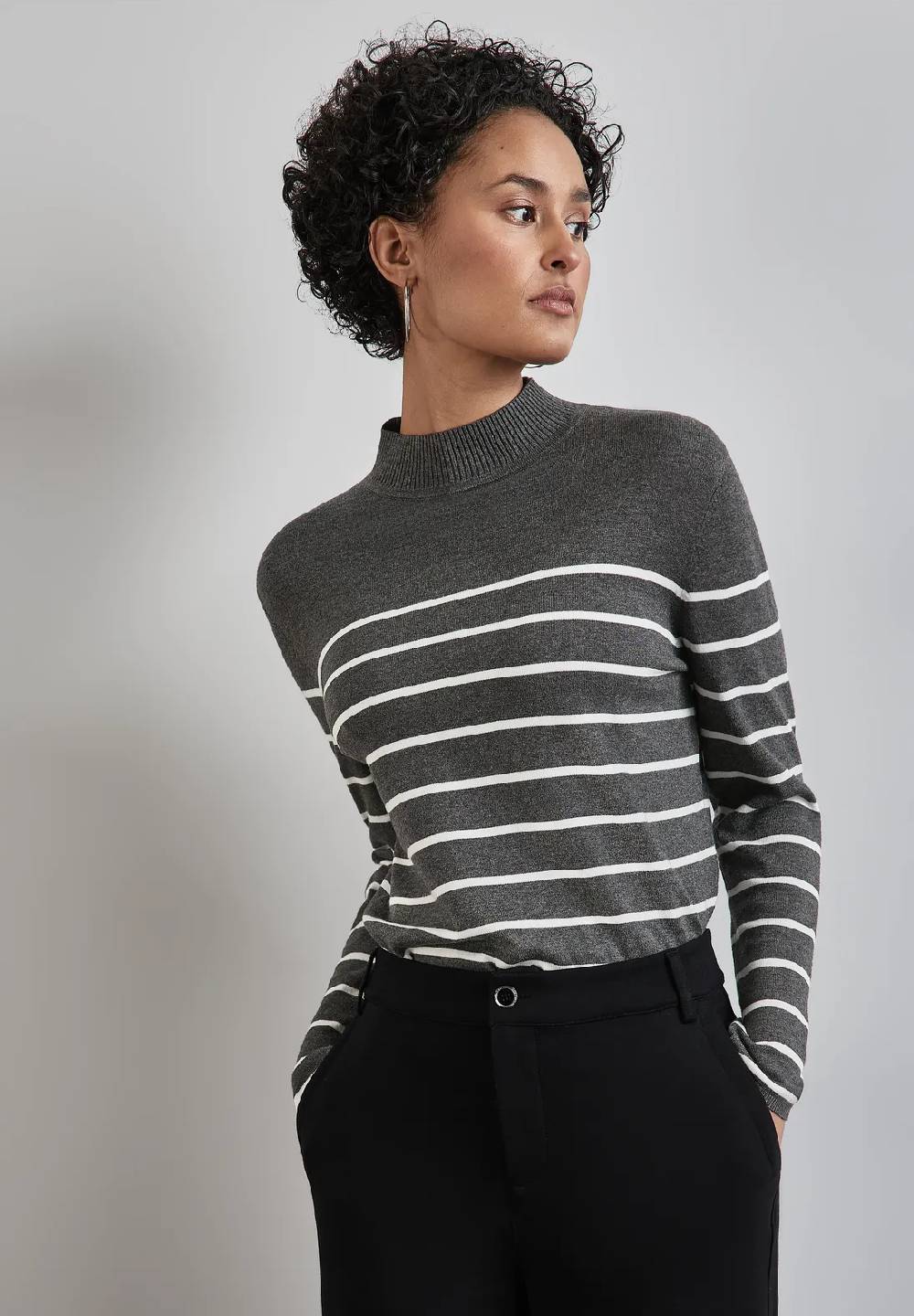 Street One Gestreifter Basic Pullover