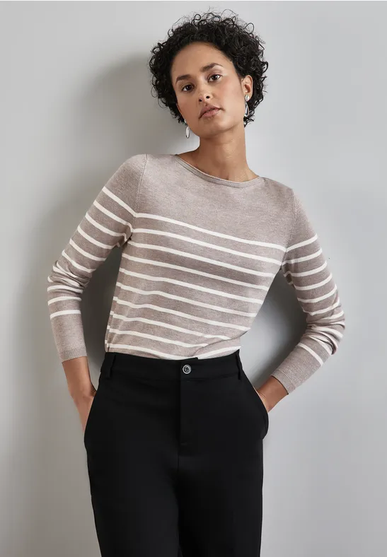 Street One Gestreifter Pullover