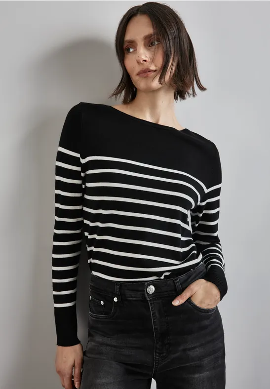 Street One Gestreifter Pullover