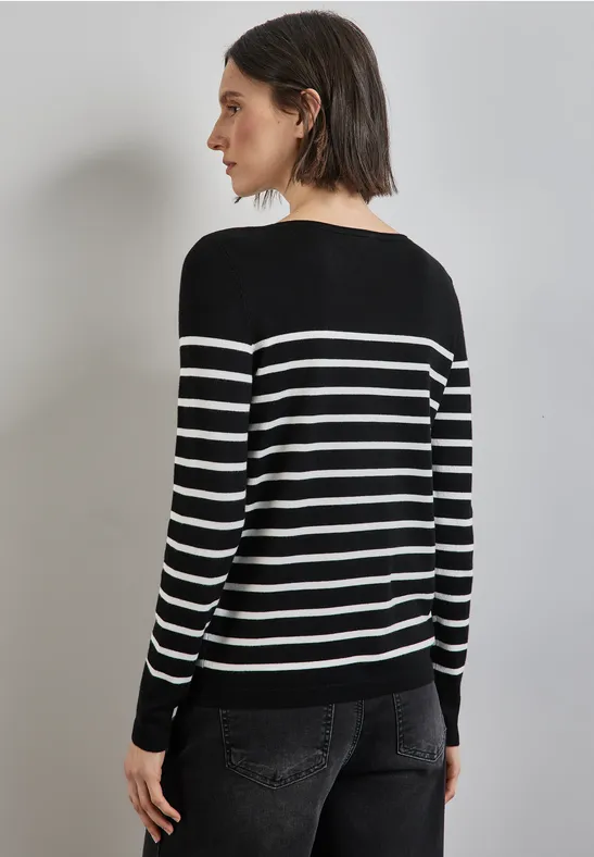 Street One Gestreifter Pullover