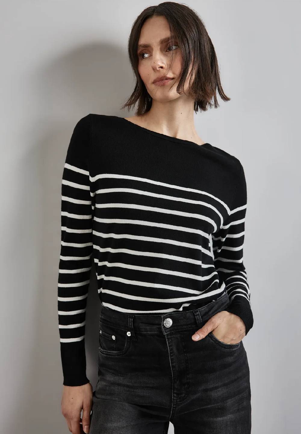 Street One Gestreifter Pullover