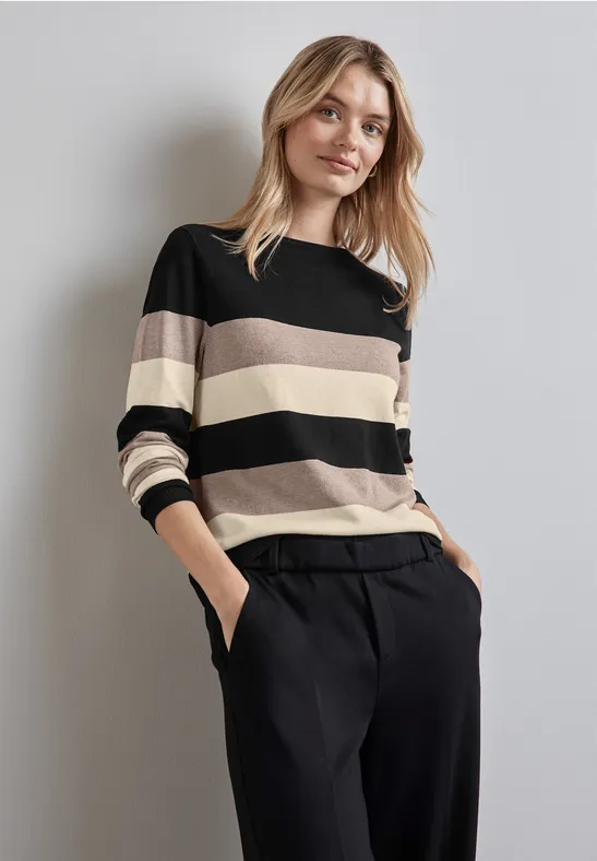Street One Gestreifter Pullover