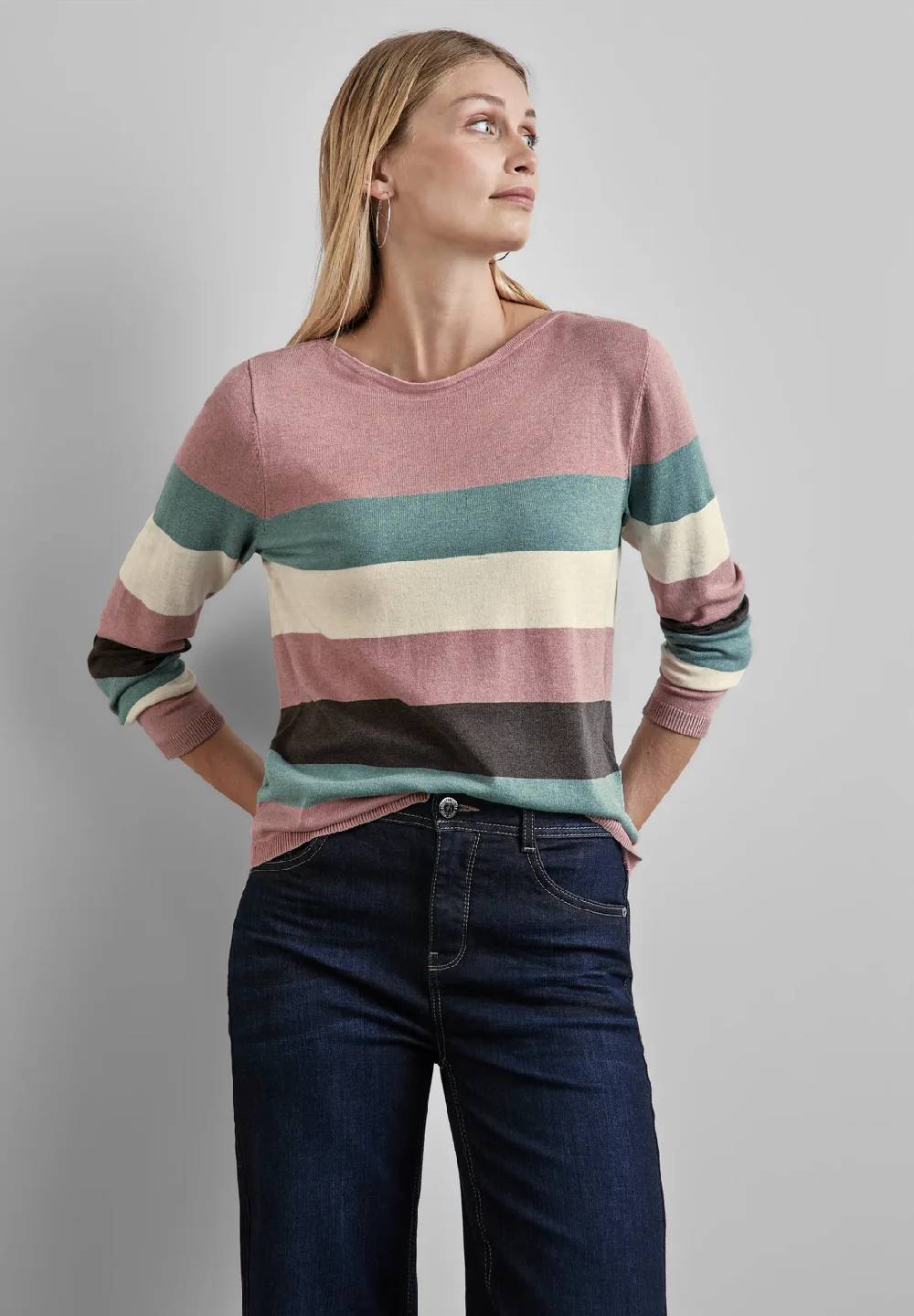 Street One Gestreifter Pullover