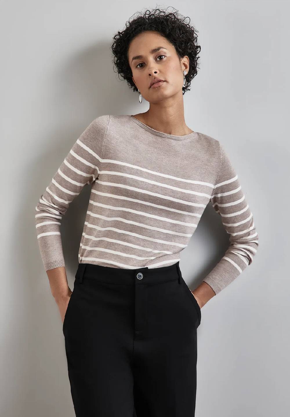 Street One Gestreifter Pullover