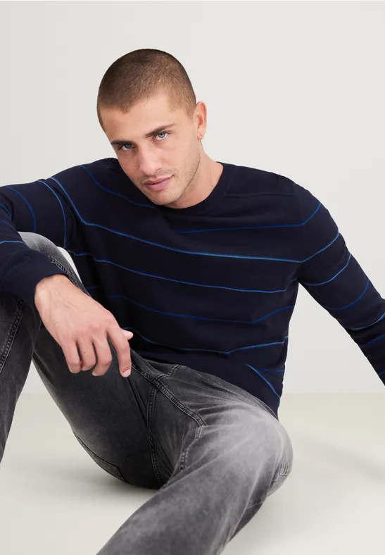 Street One Gestreifter Strickpullover