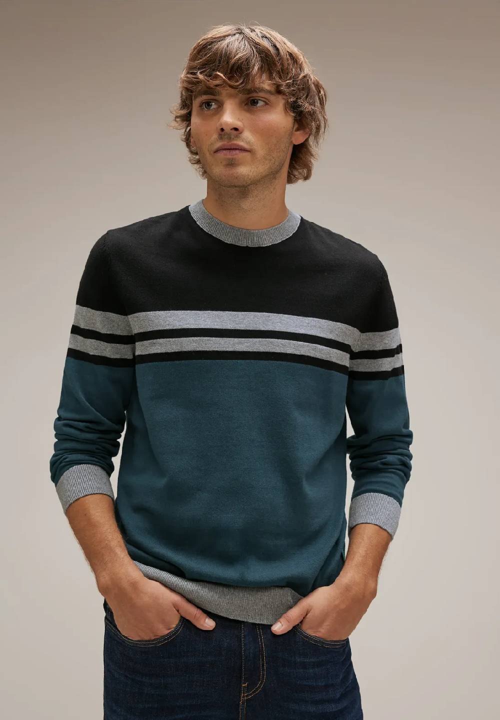 Street One Gestreifter Strickpullover