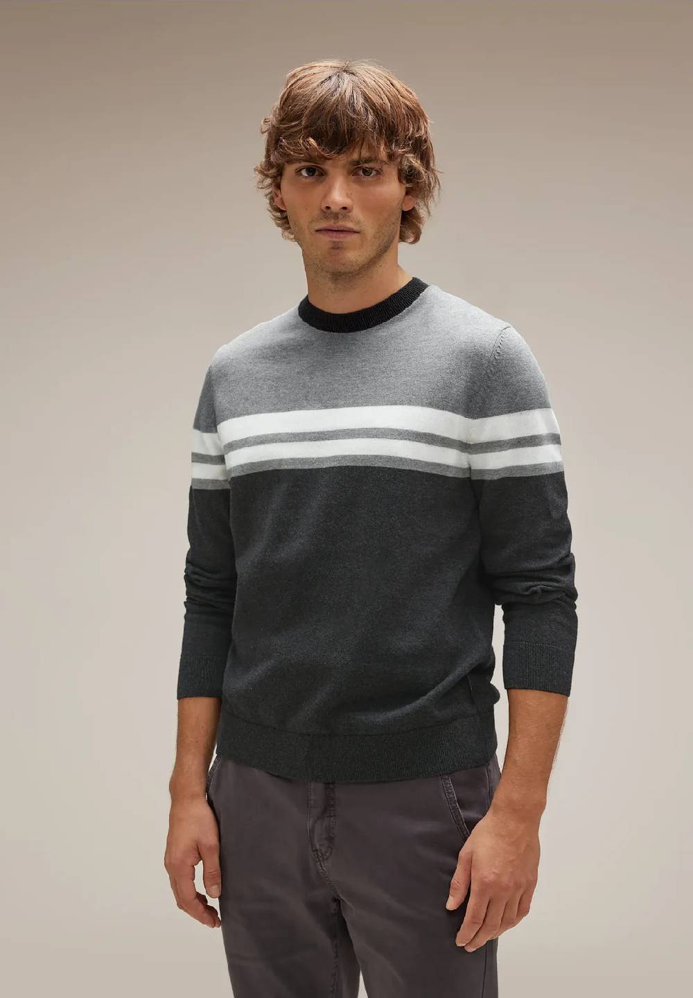 Street One Gestreifter Strickpullover