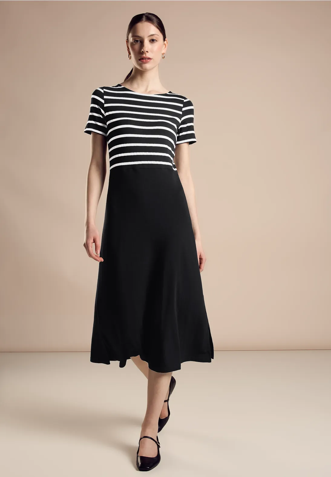 Street One Gestreiftes Midikleid