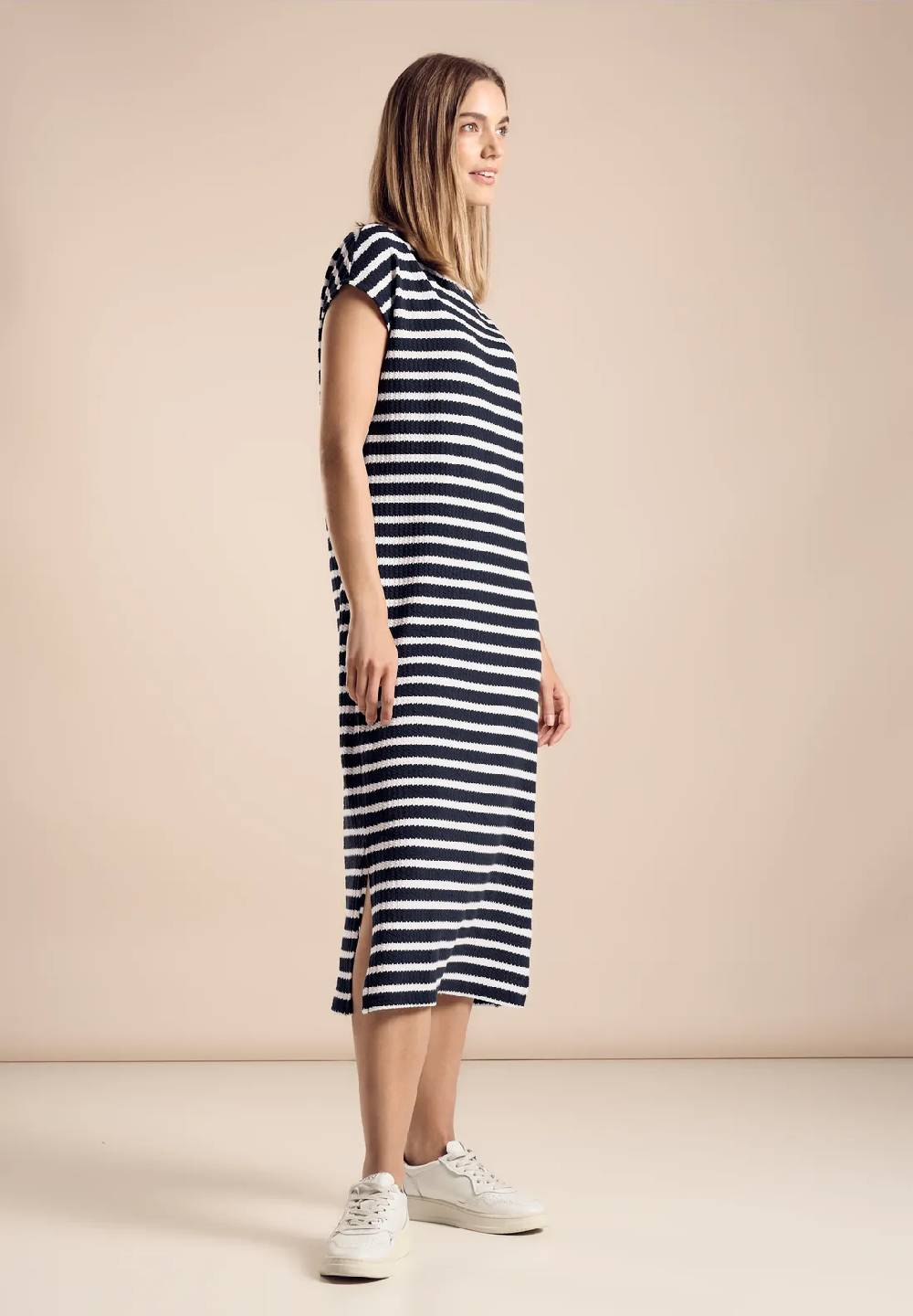 Street One Gestreiftes Midikleid