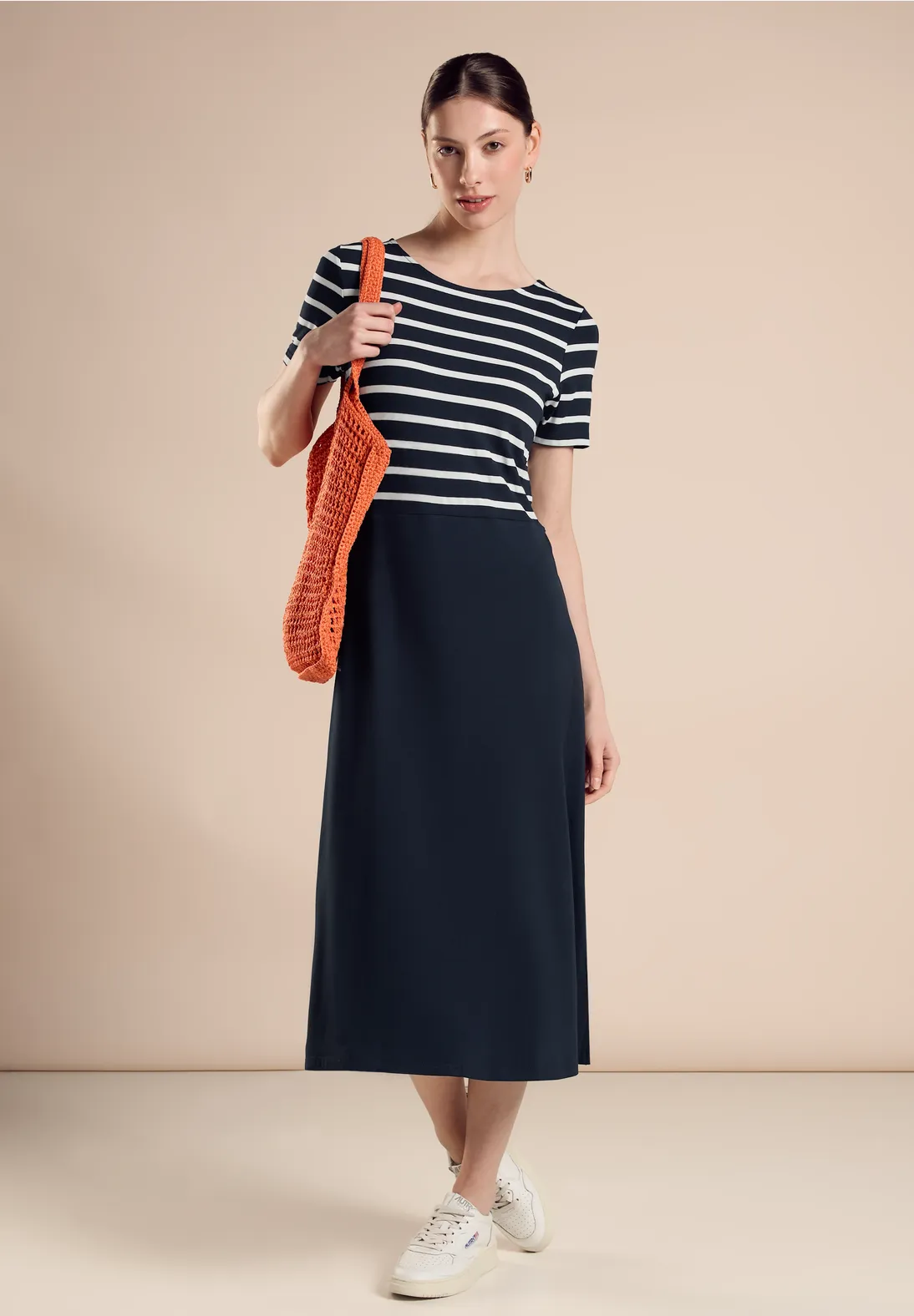 Street One Gestreiftes Midikleid