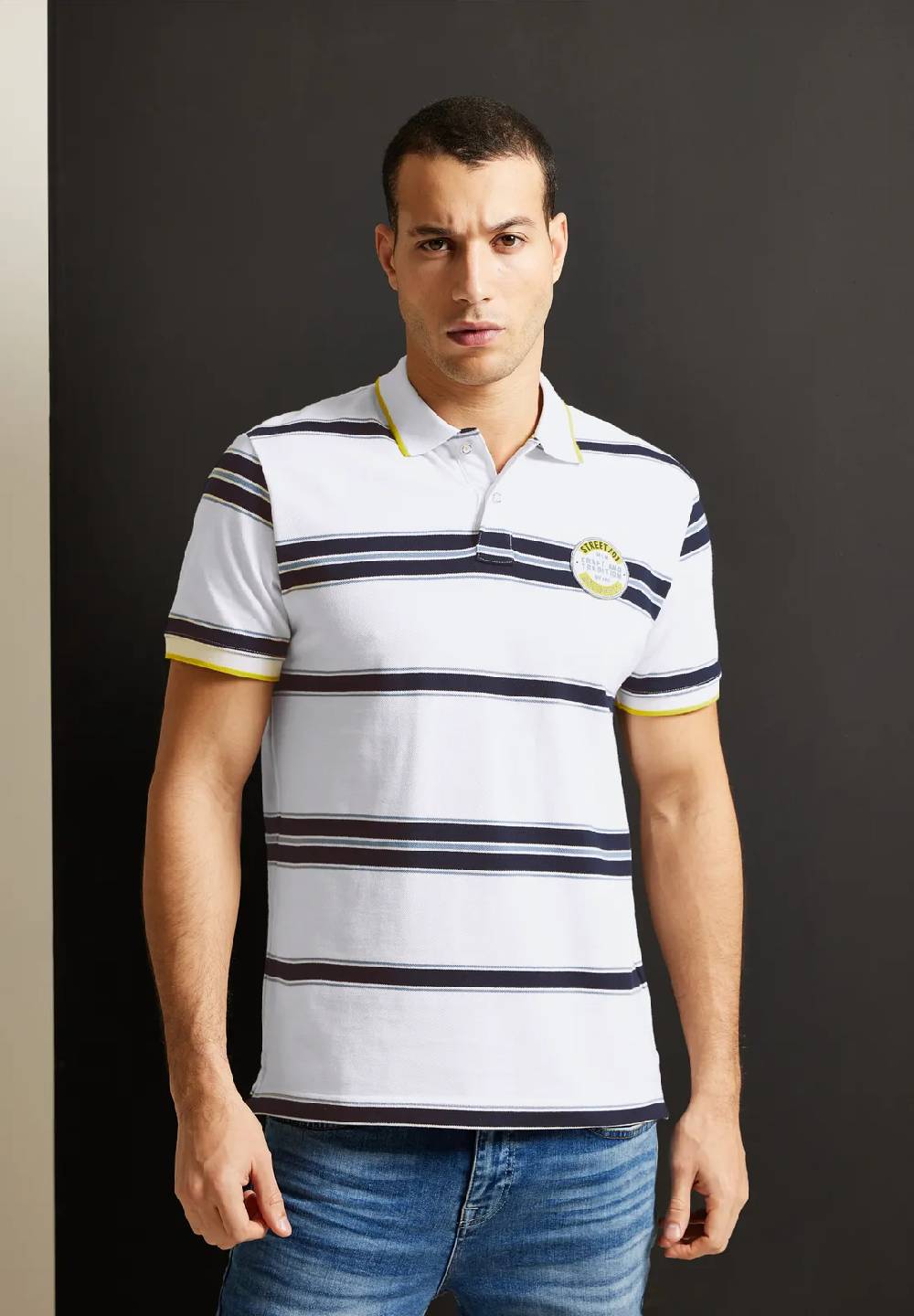 Street One Gestreiftes Piqueé Poloshirt