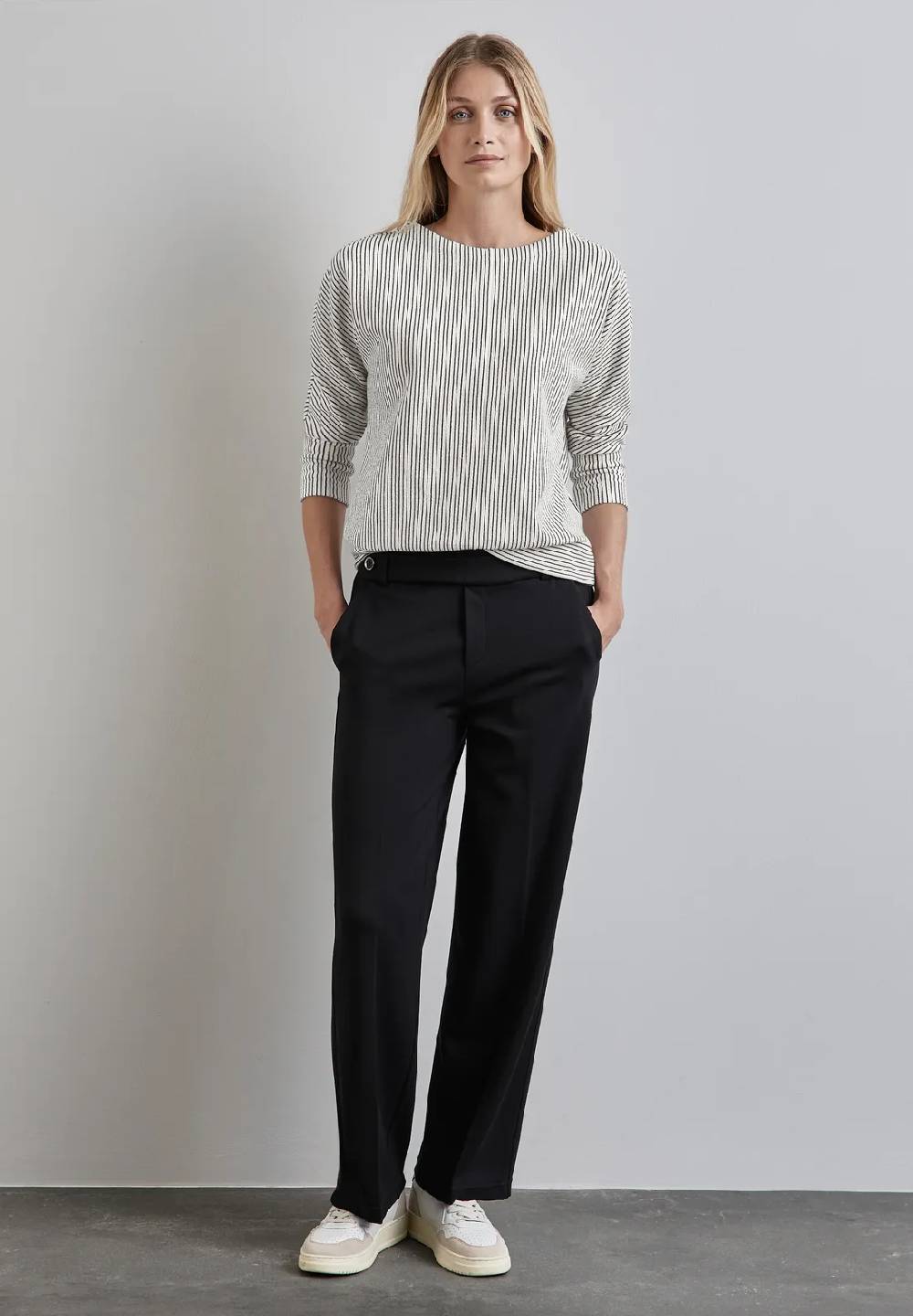 Street One Gestreiftes Struktur-Shirt