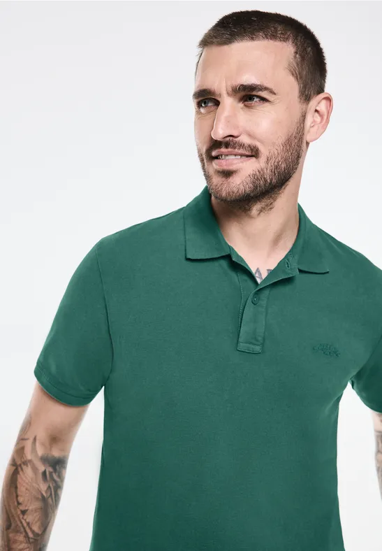 Street One Gewaschenes Poloshirt