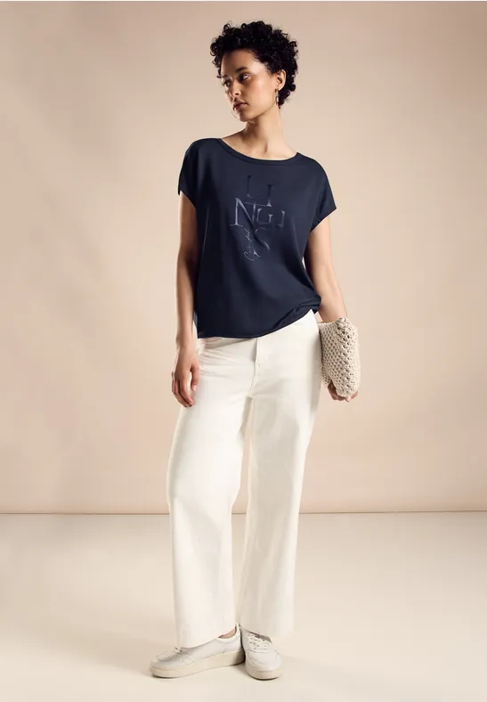 Street One Glitzer Wording T-Shirt