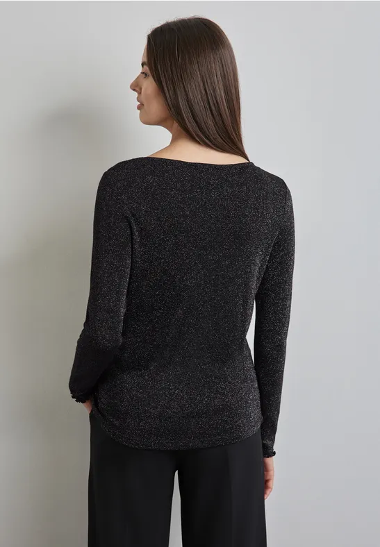Street One Glitzerndes Langarmshirt