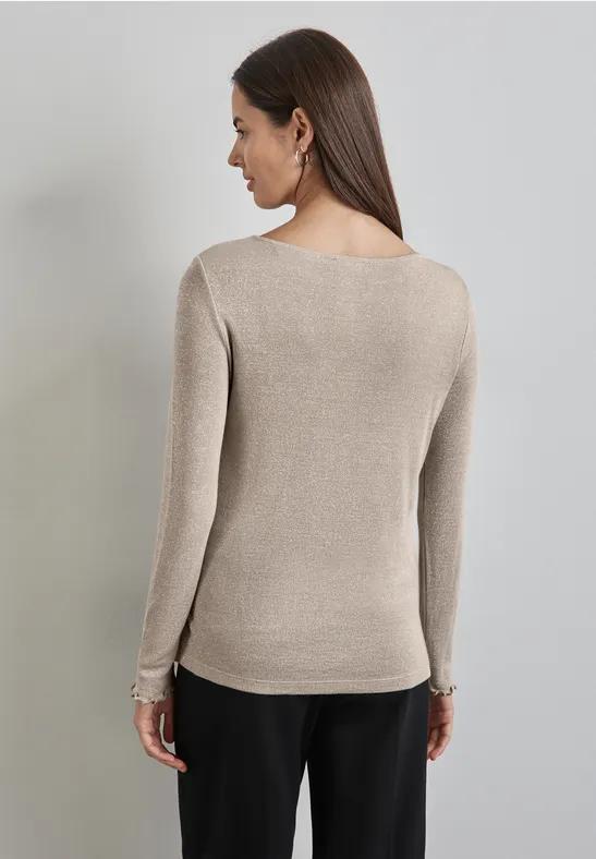 Street One Glitzerndes Langarmshirt