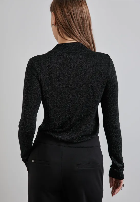 Street One Glitzerndes Turtleneck Shirt