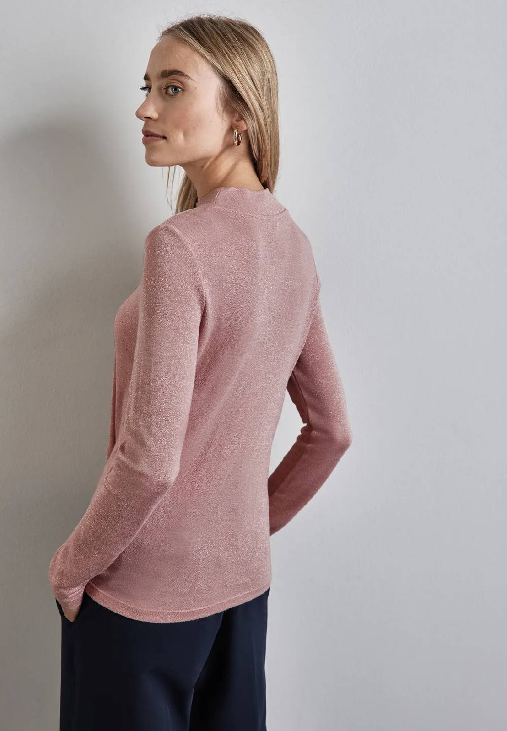 Street One Glitzerndes Turtleneck Shirt