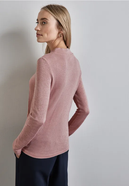 Street One Glitzerndes Turtleneck Shirt