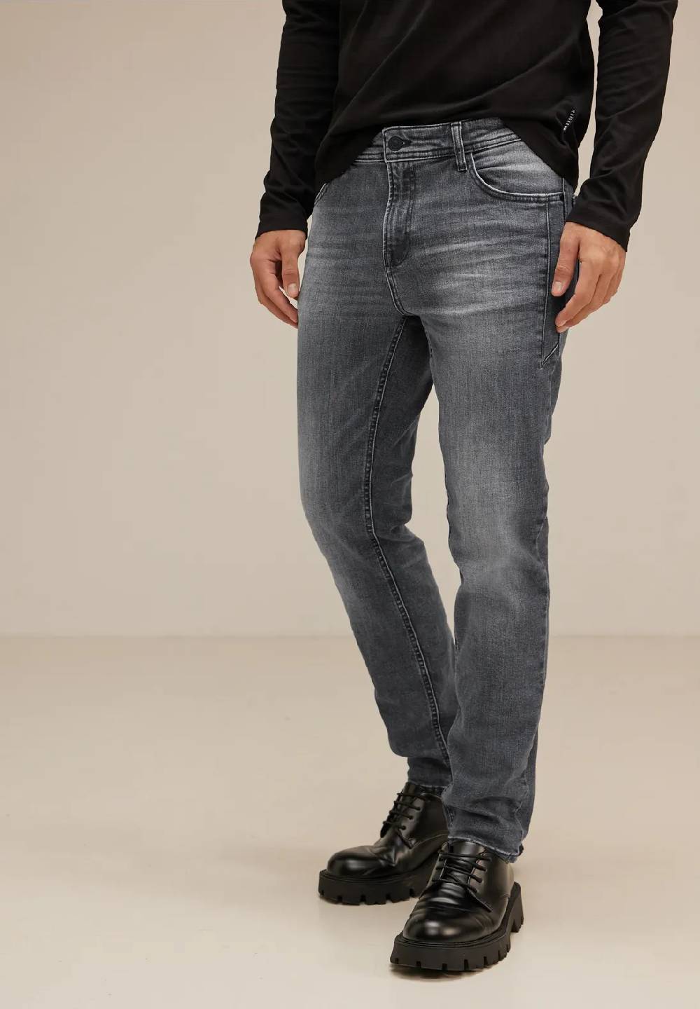 Street One Graue Regular Fit Jeans - Style PLAYER