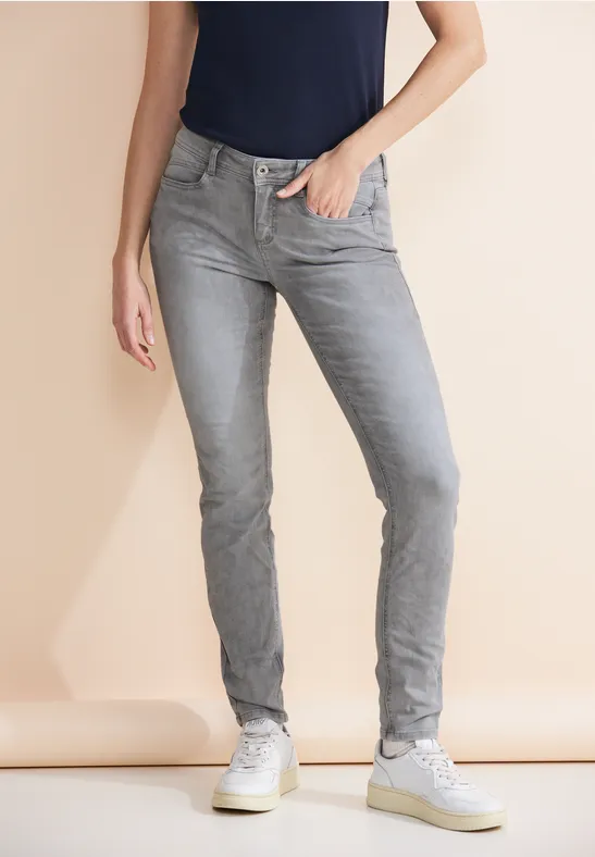 Street One Graue Slim Fit Jeans - Style YORK