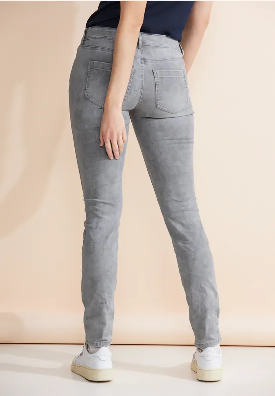 Street One Graue Slim Fit Jeans - Style YORK