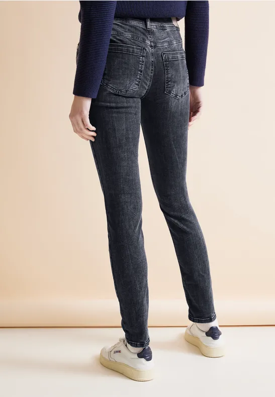 Street One Graue Slim Fit Jeans - Style YORK
