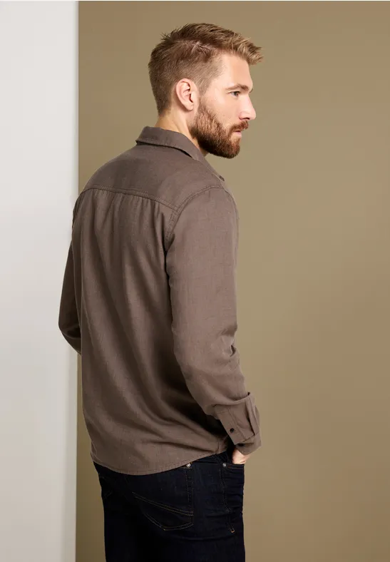 Street One Hemd In Chambrayoptik