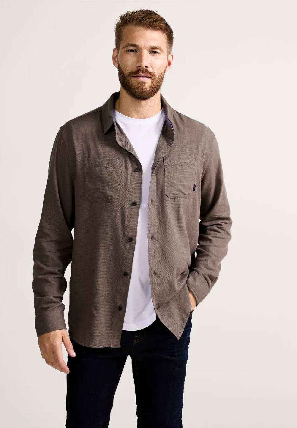 Street One Hemd in Chambrayoptik