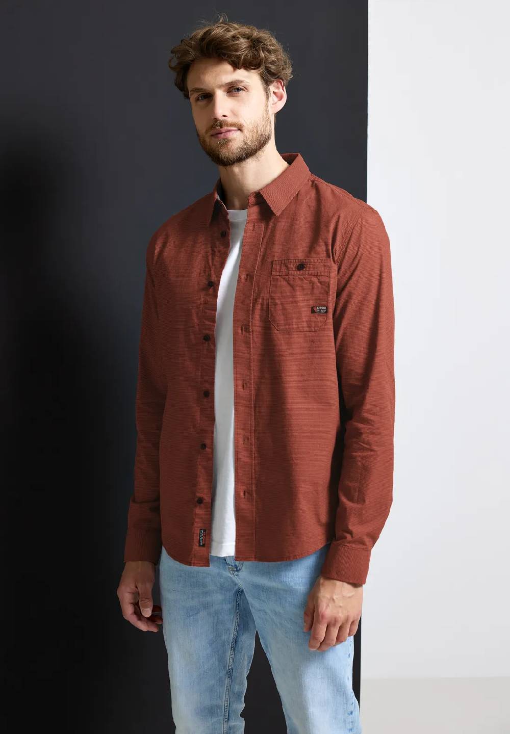 Street One Hemd in einem Strukturlook