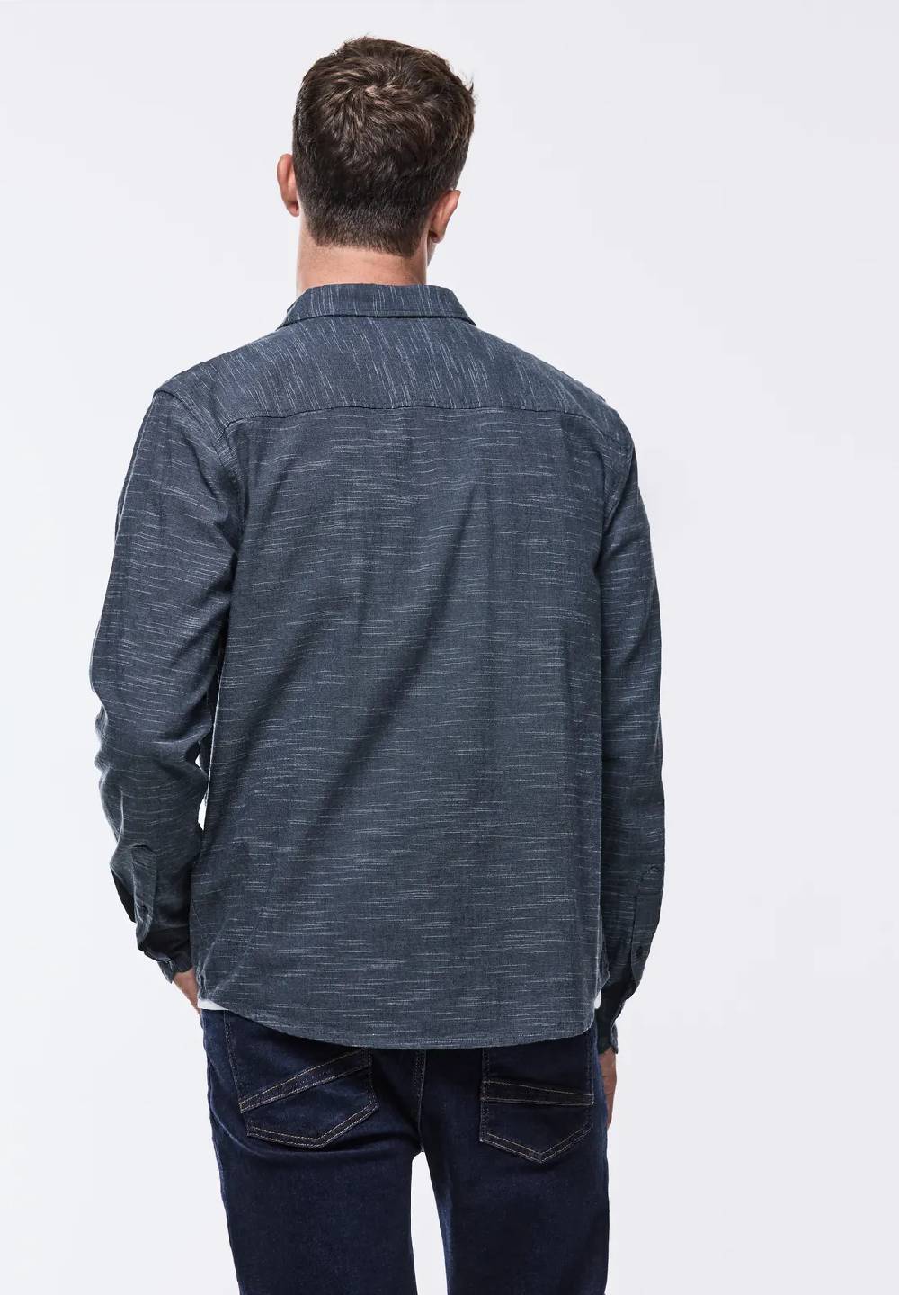 Street One Hemd In Melange-Optik