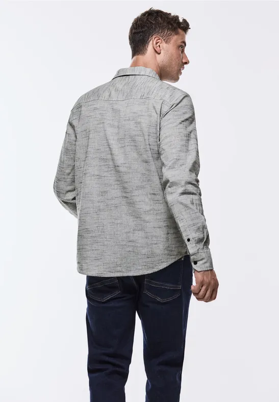 Street One Hemd In Melange-Optik