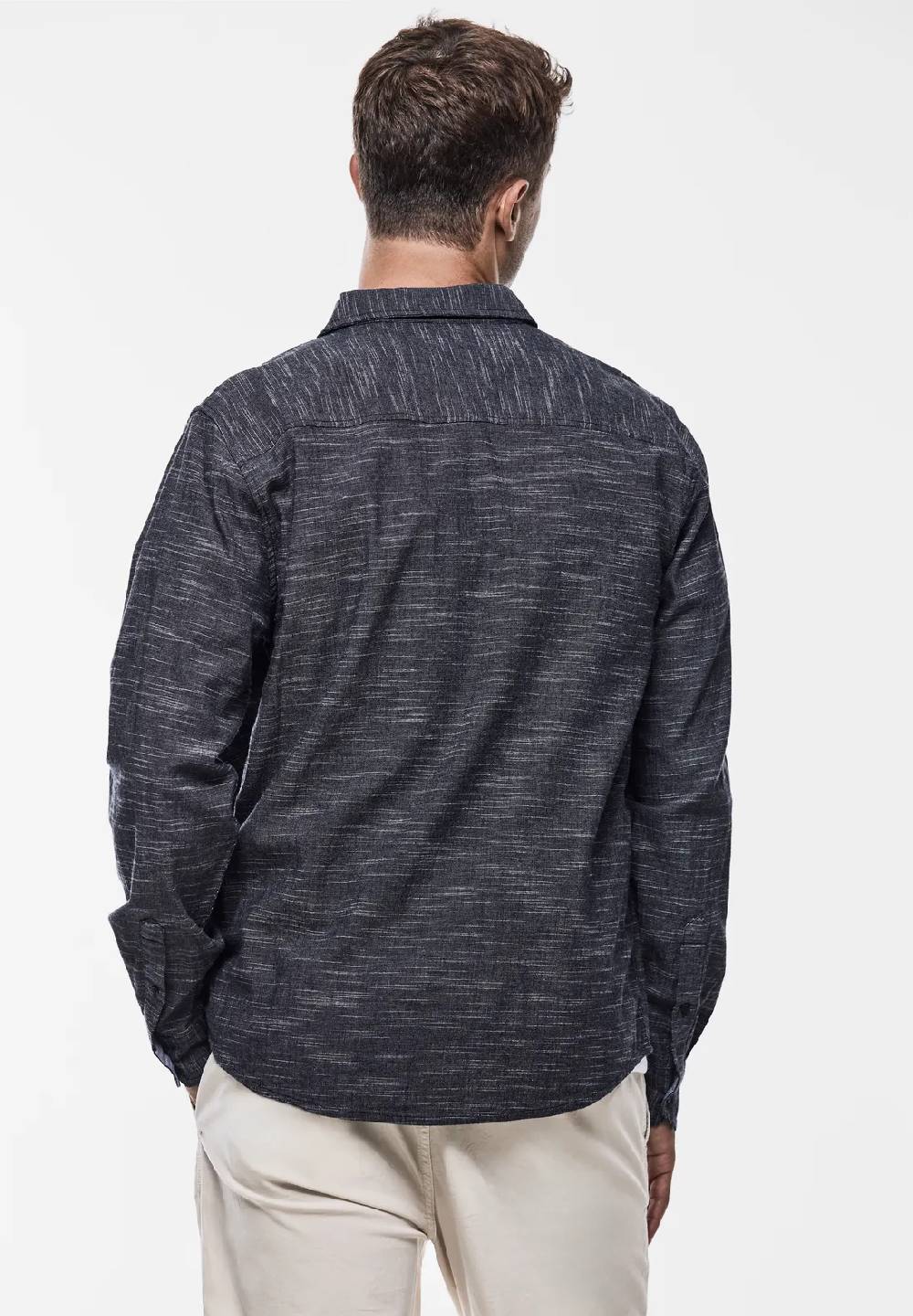 Street One Hemd In Melange-Optik