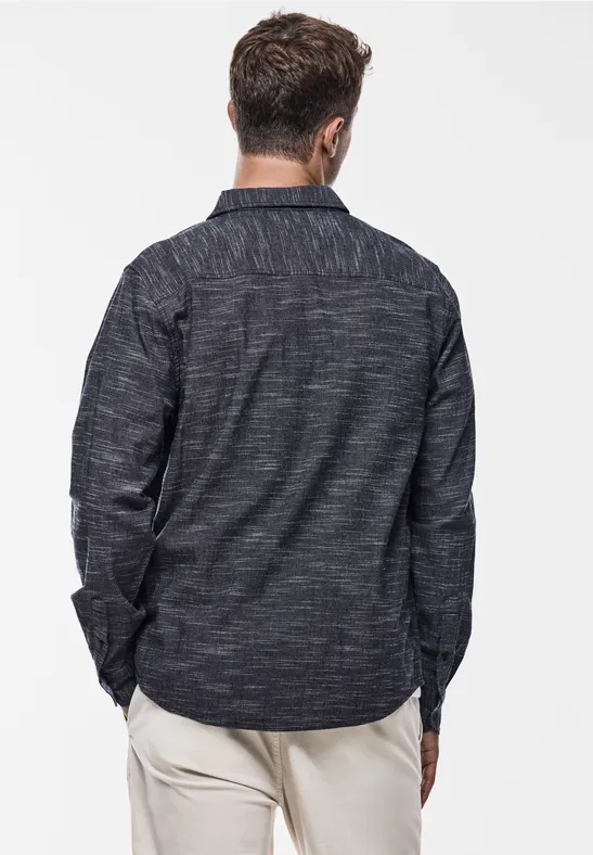 Street One Hemd In Melange-Optik