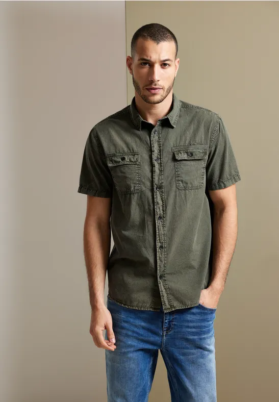 Street One Hemd In Washedoptik