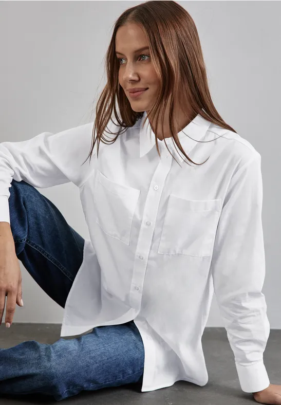 Street One Hemdbluse Mit Brusttaschen