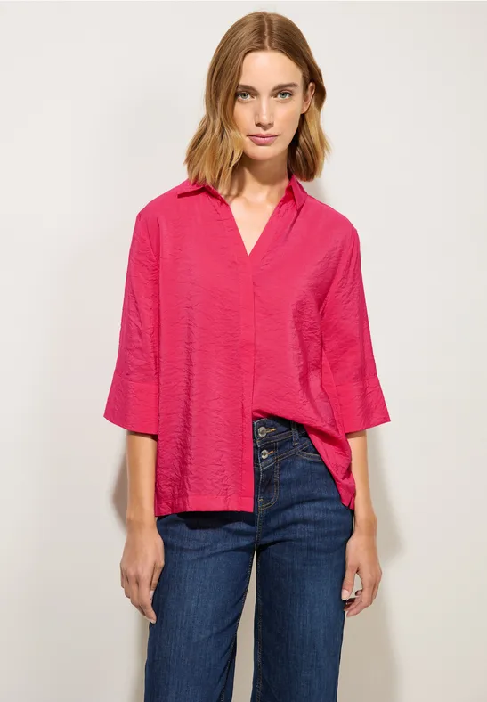 Street One Hemdkragenbluse Mit Struktur