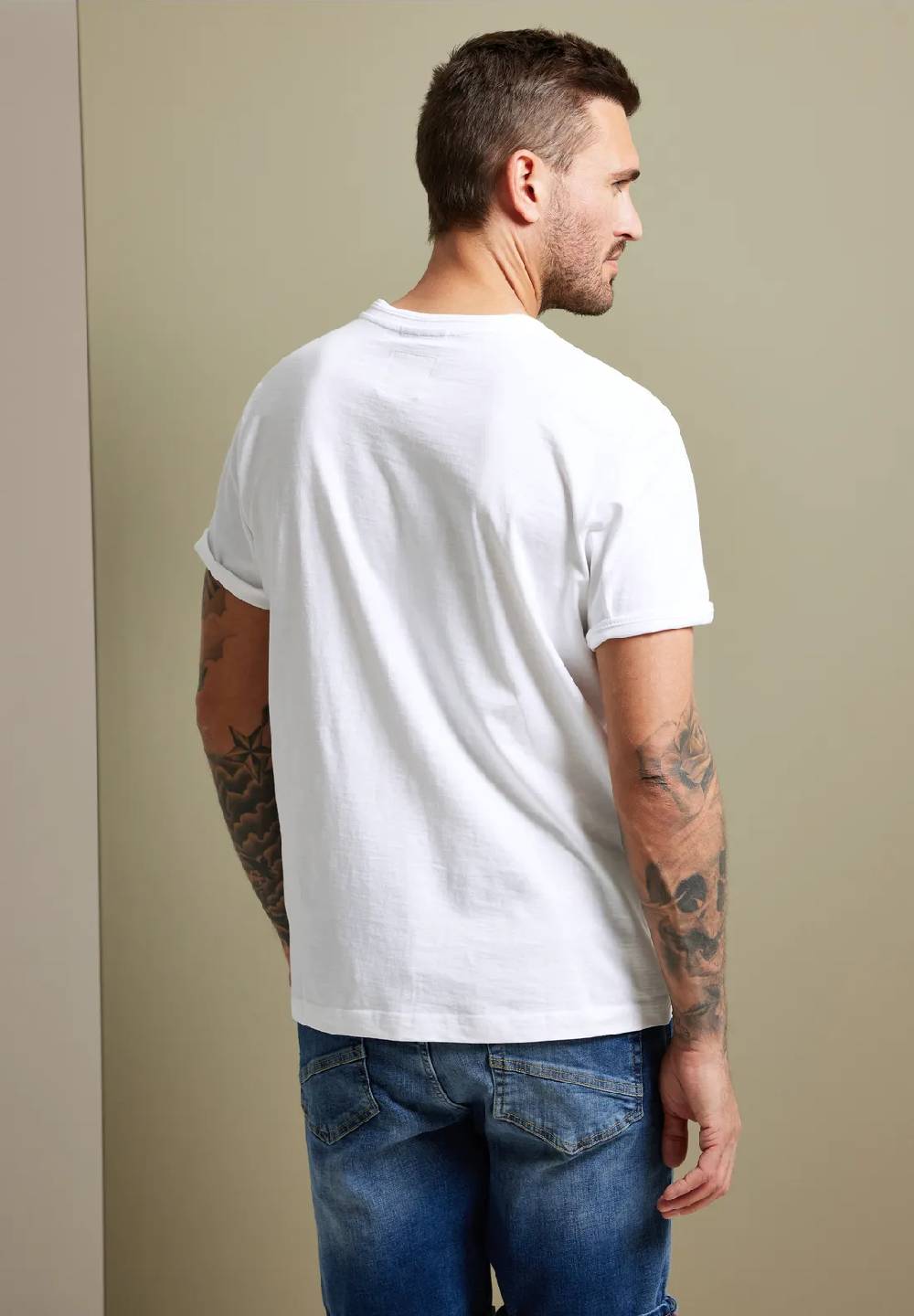 Street One Henleyshirt In Garment Dye