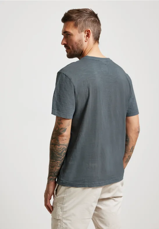 Street One Henleyshirt In Garment Dye