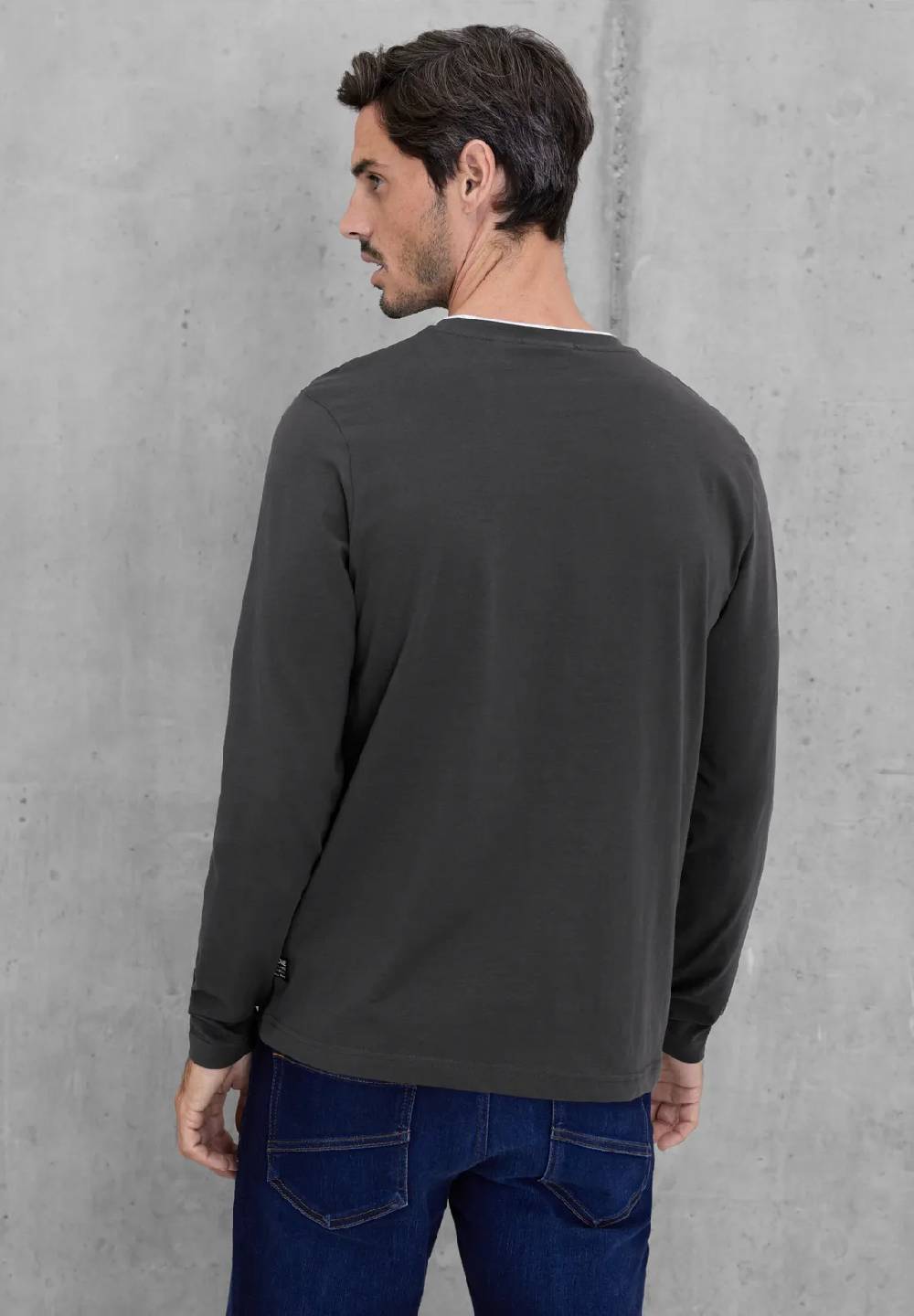 Street One Henleyshirt Mit Brustprint