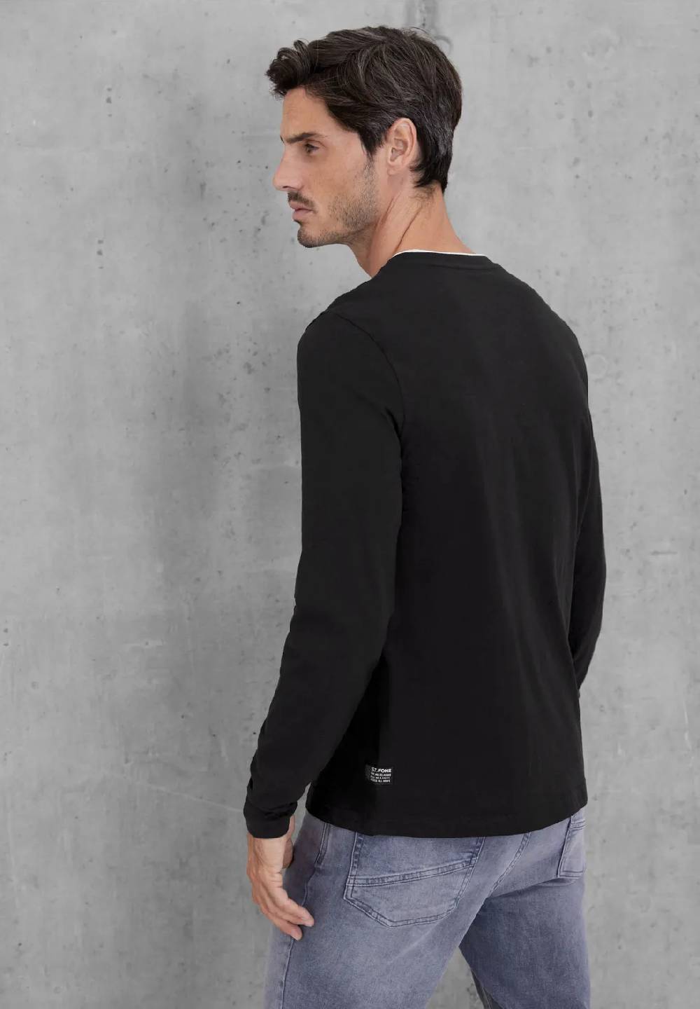 Street One Henleyshirt Mit Brustprint