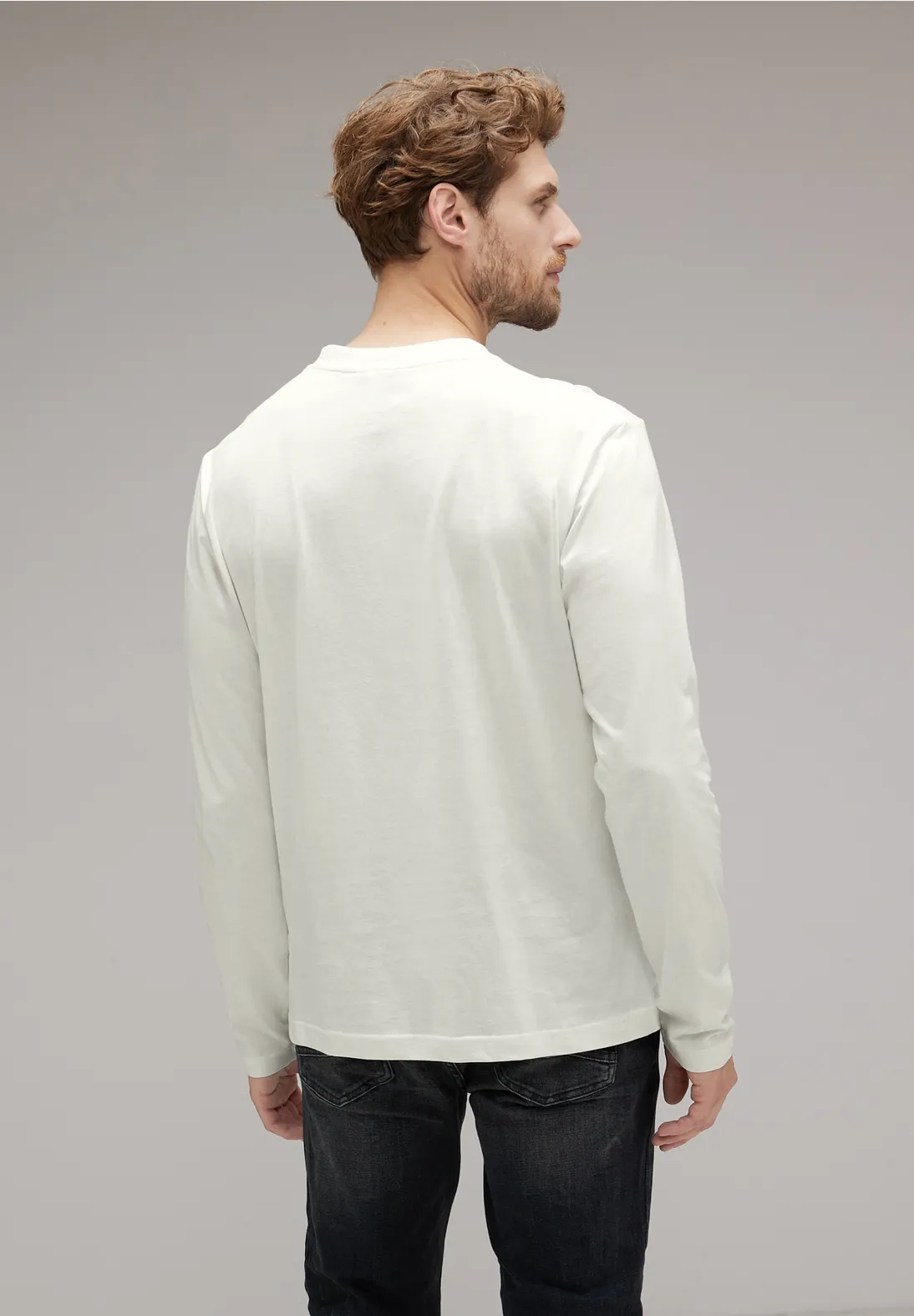 Street One Henleyshirt Mit Brustprint