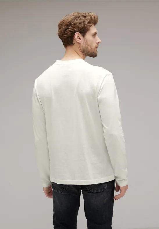 Street One Henleyshirt Mit Brustprint