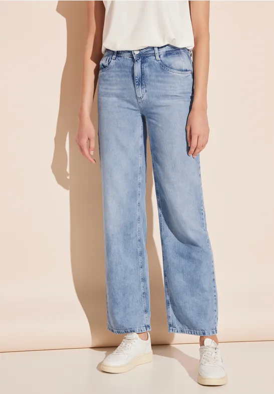 Street One High Waist Jeans - Style WIDE LEG