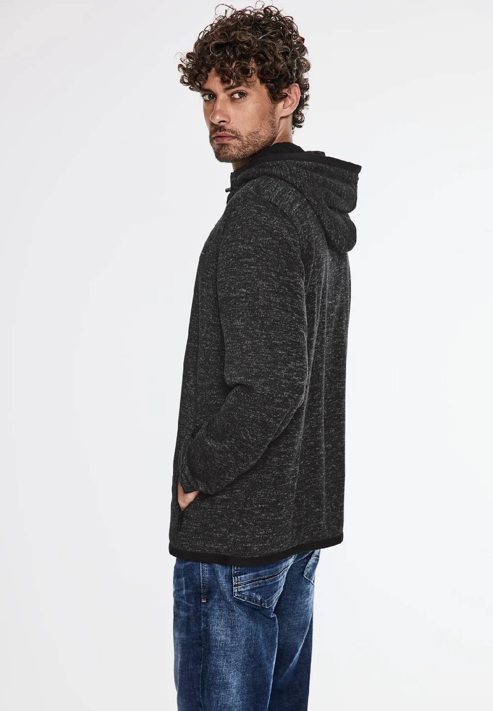 Street One Hoodie Jacke Mit Fleece